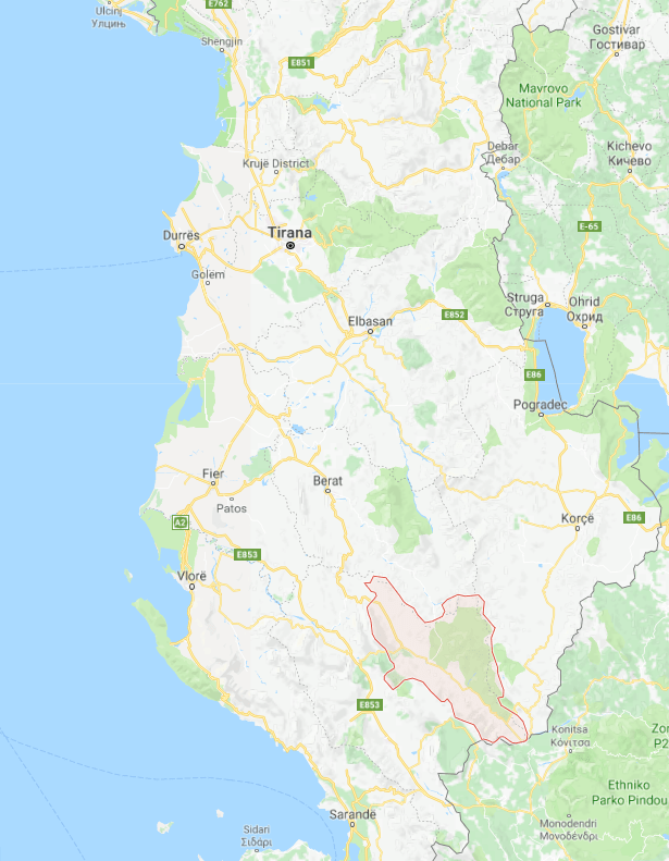 Albanie carte
