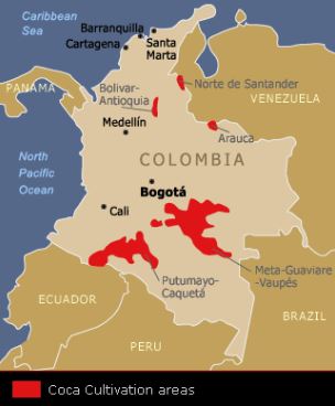 colombia map