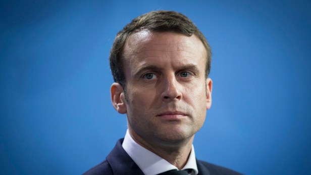 French President Emmanuel Macron Meets Angela Merkel In Berlin