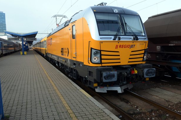 Le nouveau train de voyageurs est exploité par le transporteur privé RegioJet.